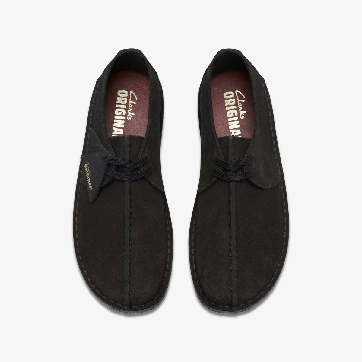 Clarks Men Desert Trek Black Suede