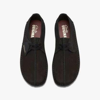 Clarks Men Desert Trek Black Suede
