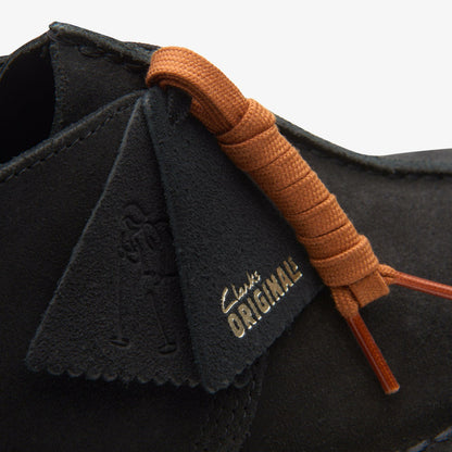 Clarks Men Desert Trek Black Suede
