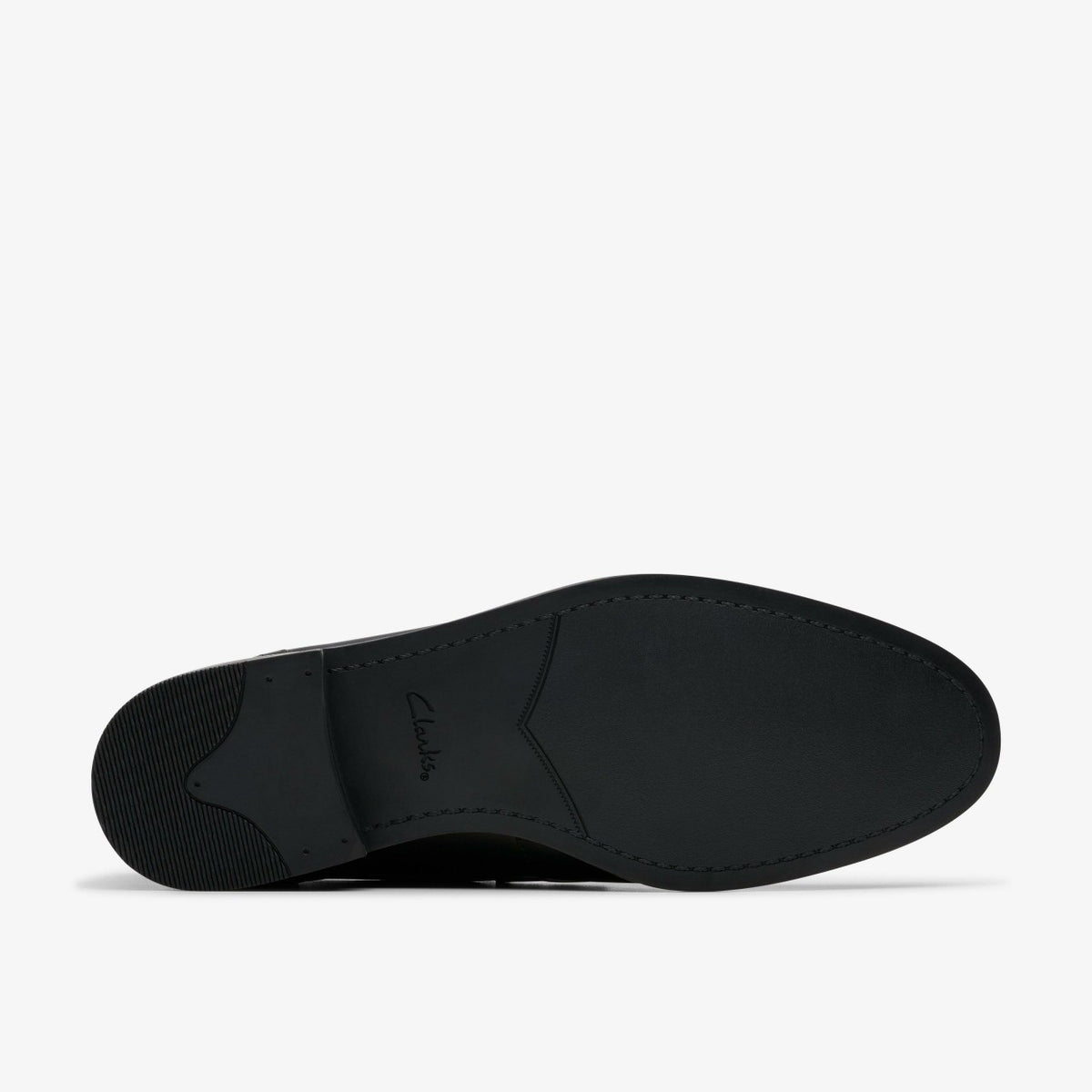 Clarks Men Brandon Step Loafer Black Leather