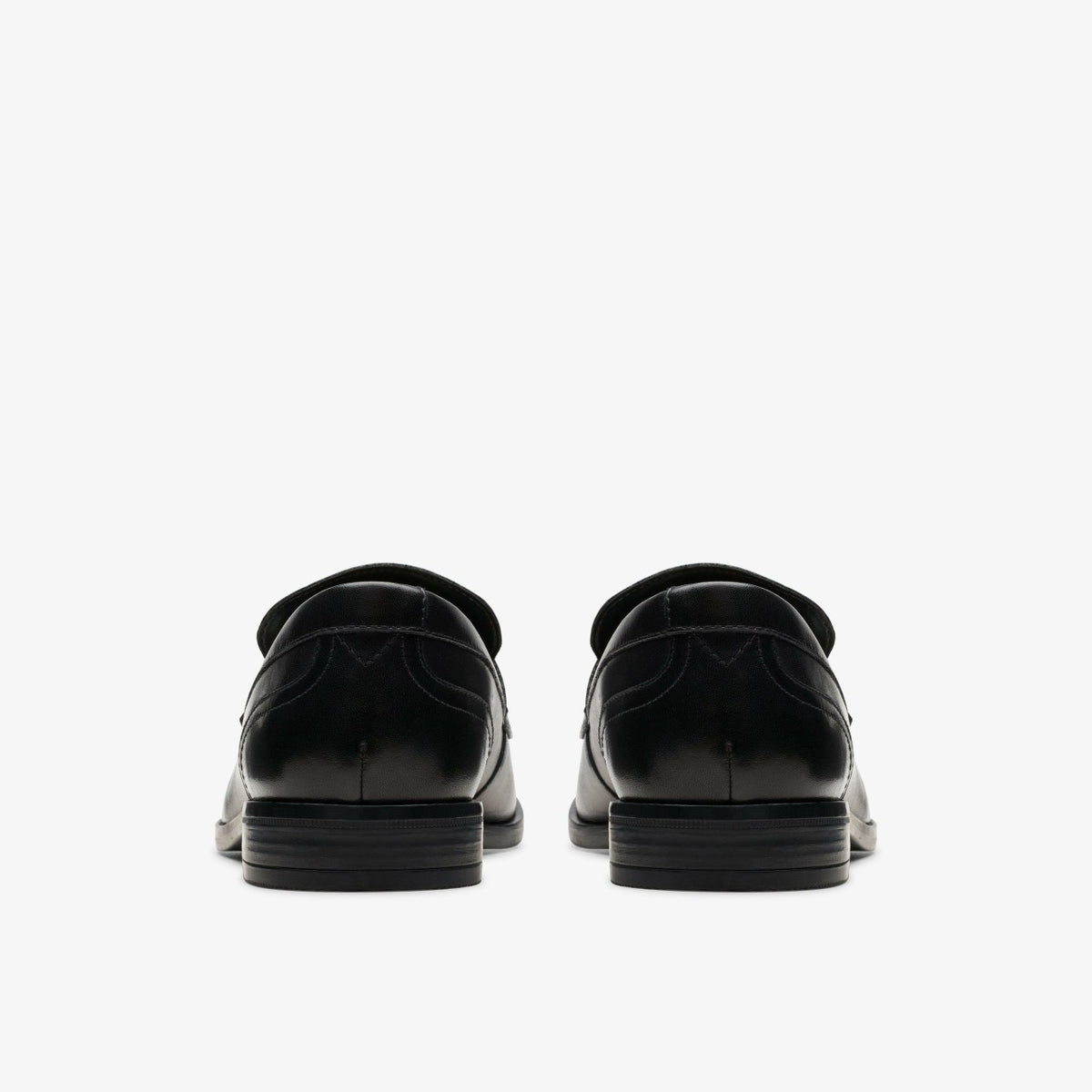 Clarks Men Brandon Step Loafer Black Leather