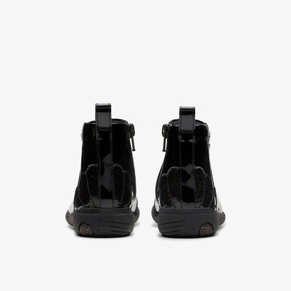 Clarks Kids Relda Glow Kid Black