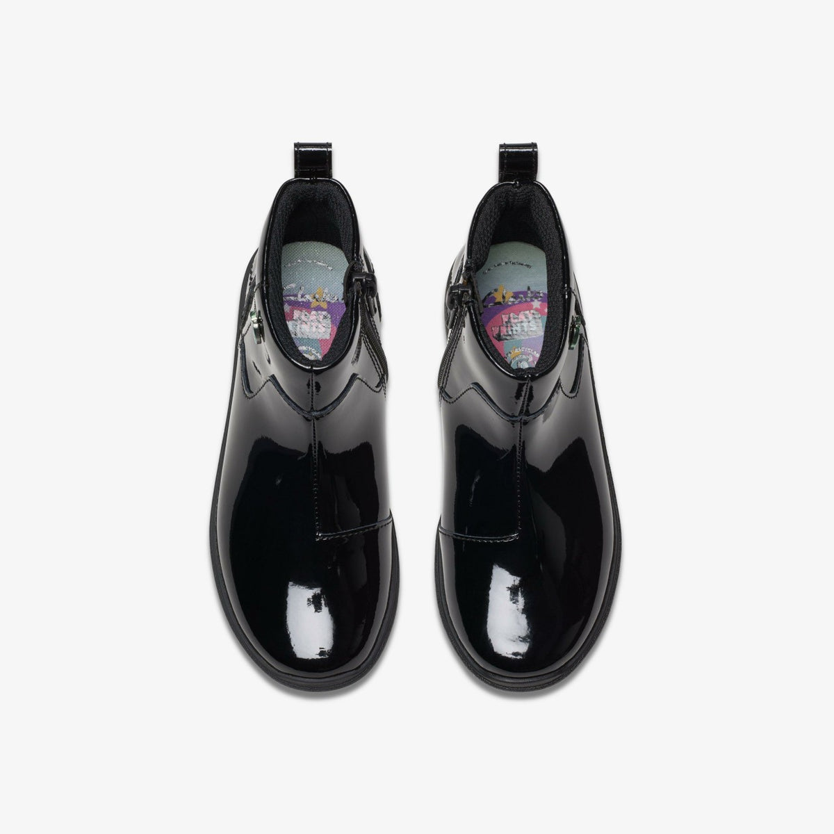 Clarks Kids Relda Glow Kid Black