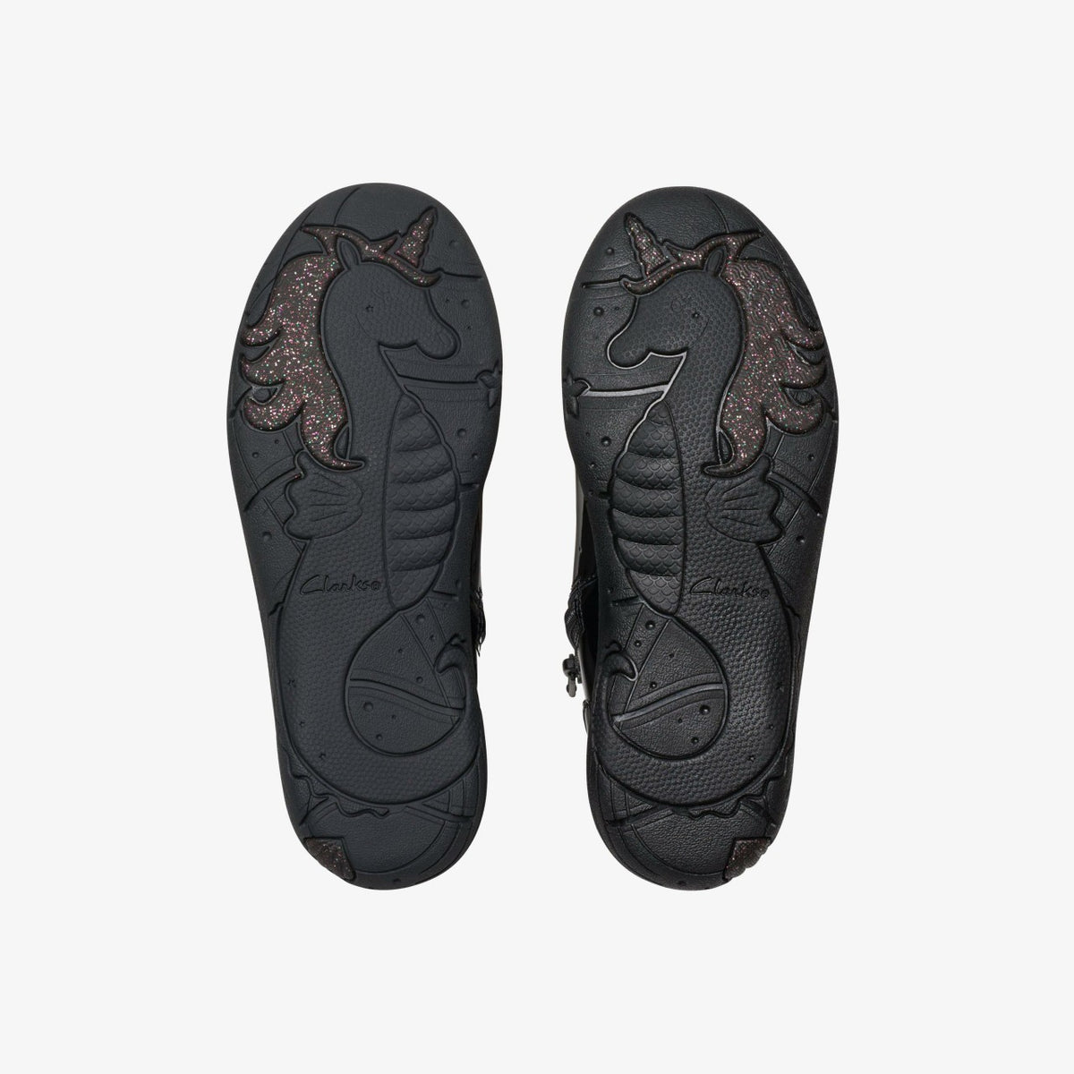 Clarks Kids Relda Glow Kid Black