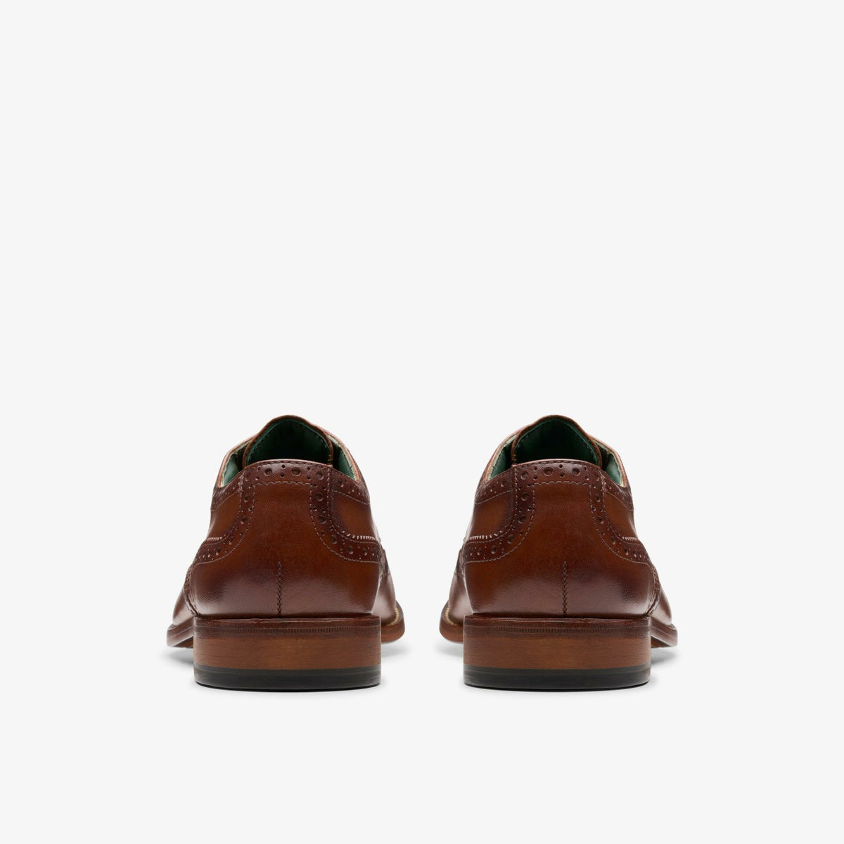 Clarks Men Craft James Tip Brogue Mid Tan Leather