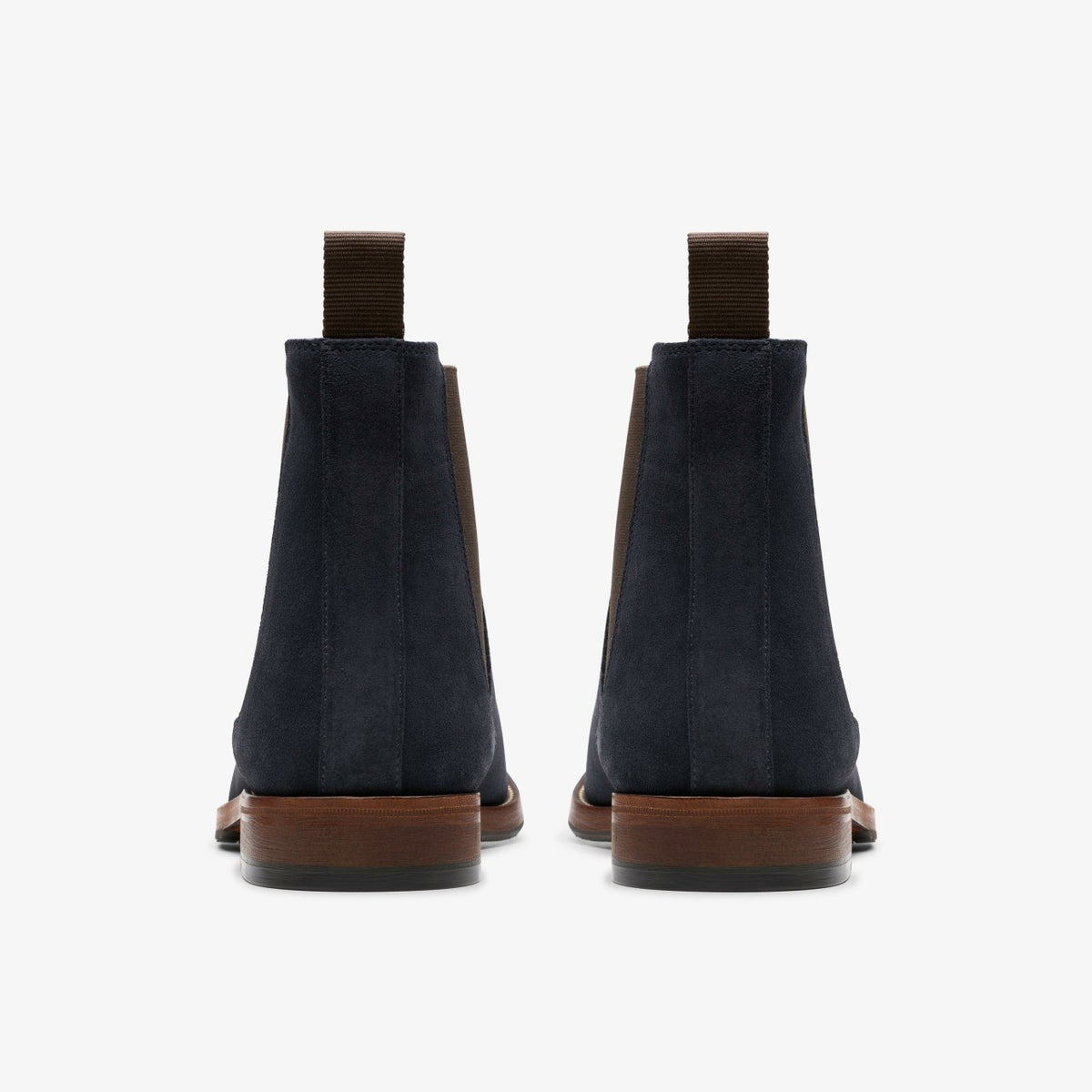 Clarks Men Craft James Top Chelsea Boot Navy Suede