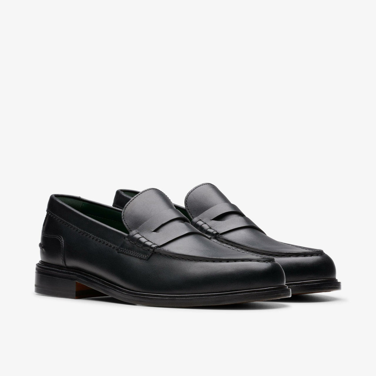 Clarks Men Craft James Lo Loafer Black Leather
