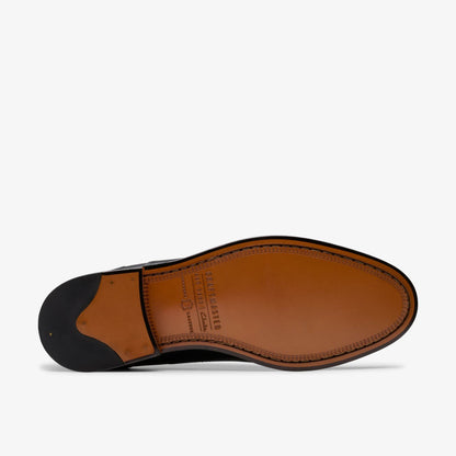 Clarks Men Craft James Cap Black Leather