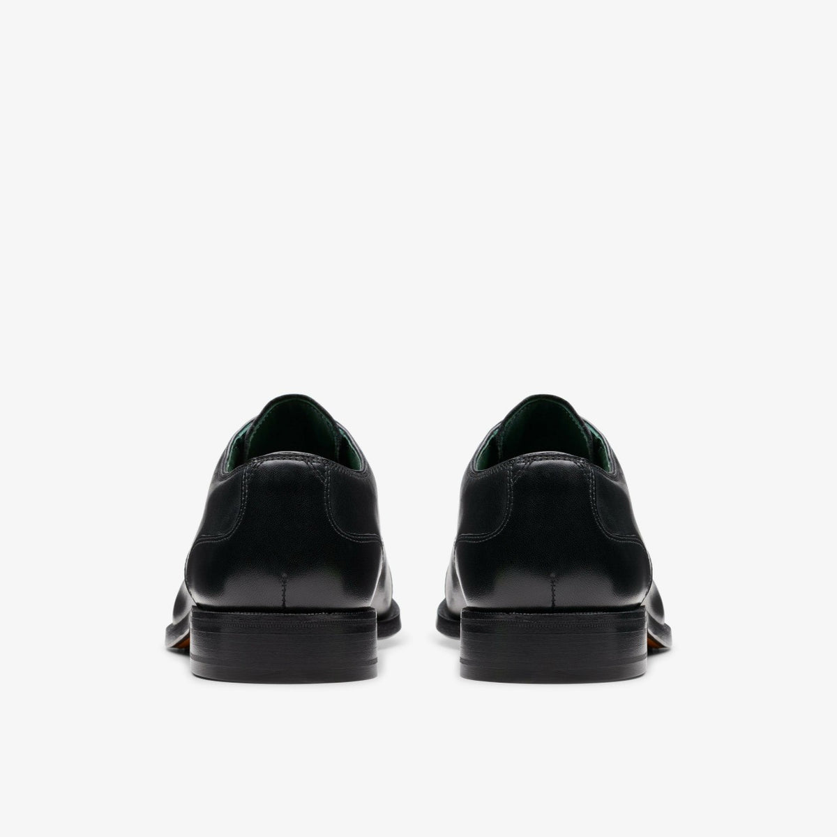 Clarks Men Craft James Cap Black Leather