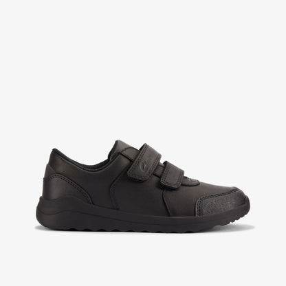 Clarks Kids Daze Step 2 Kid Black Leather