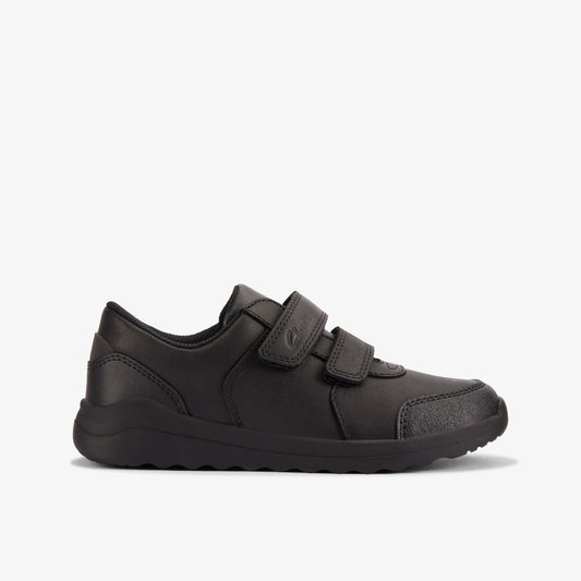 Clarks Kids Daze Step 2 Kid Black Leather