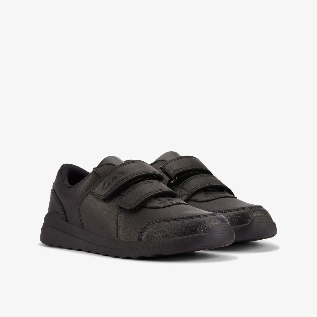 Clarks Kids Daze Step 2 Kid Black Leather