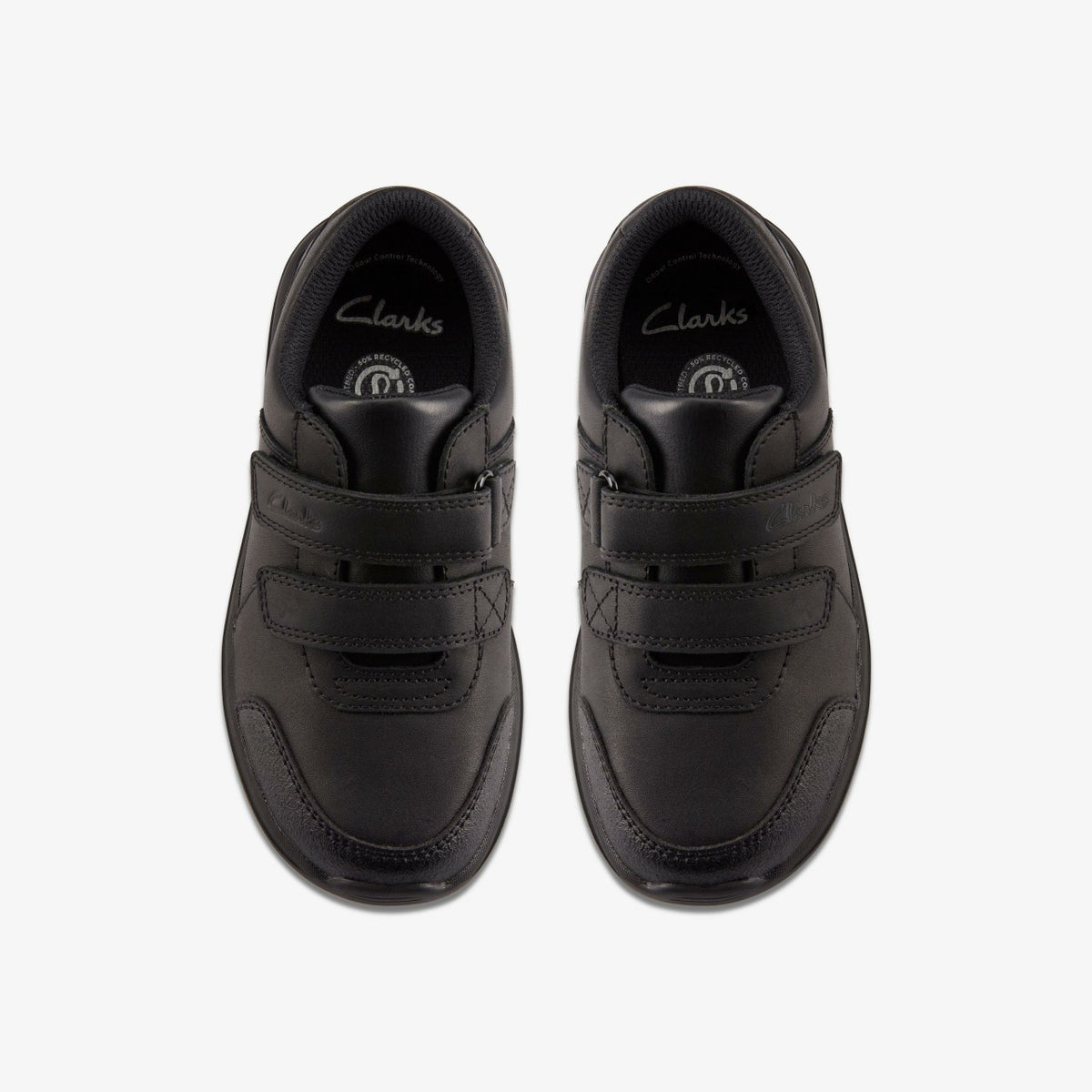Clarks Kids Daze Step 2 Kid Black Leather
