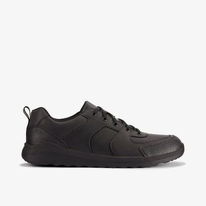Clarks Kids Daze Loop 2 Youth Black Leather