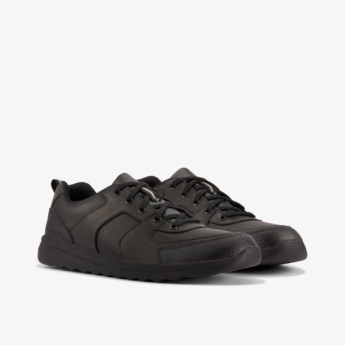 Clarks Kids Daze Loop 2 Youth Black Leather