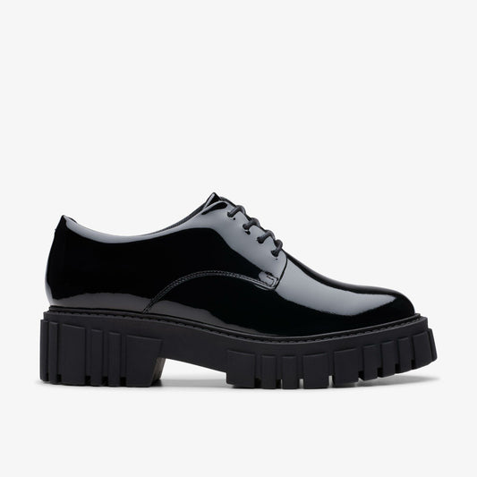 Clarks Women Page Walk Black Patent