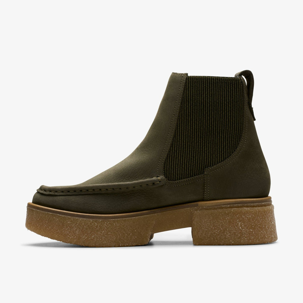 Clarks Women Linoso Top Ankle Boot Dark Green Nubuck