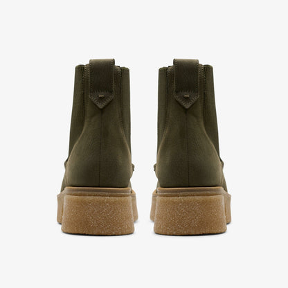 Clarks Women Linoso Top Ankle Boot Dark Green Nubuck