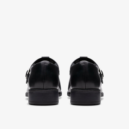 Clarks Women Havisham Bar Black Leather
