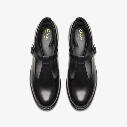Clarks Women Havisham Bar Black Leather