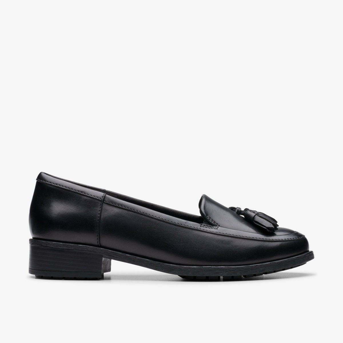 Clarks Women Havisham Edge Loafer Black Leather
