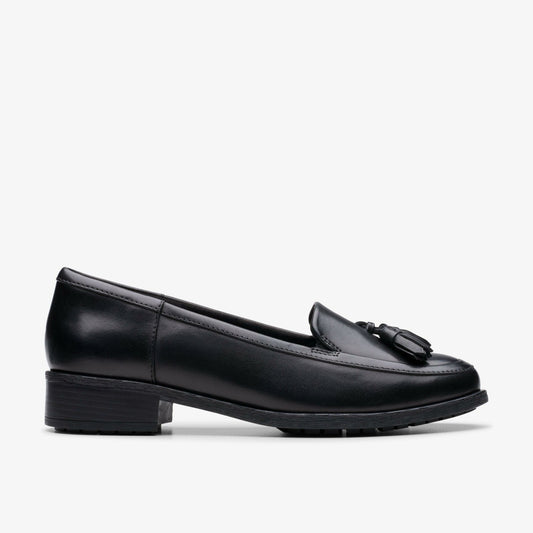 Clarks Women Havisham Edge Loafer Black Leather