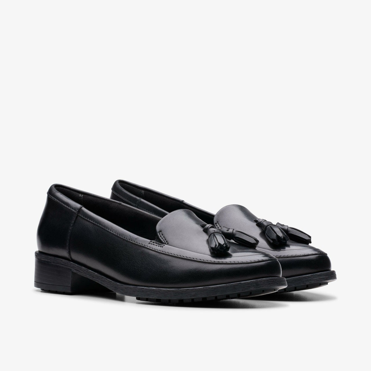 Clarks Women Havisham Edge Loafer Black Leather