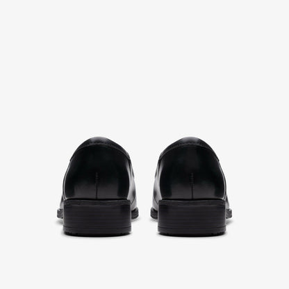 Clarks Women Havisham Edge Loafer Black Leather