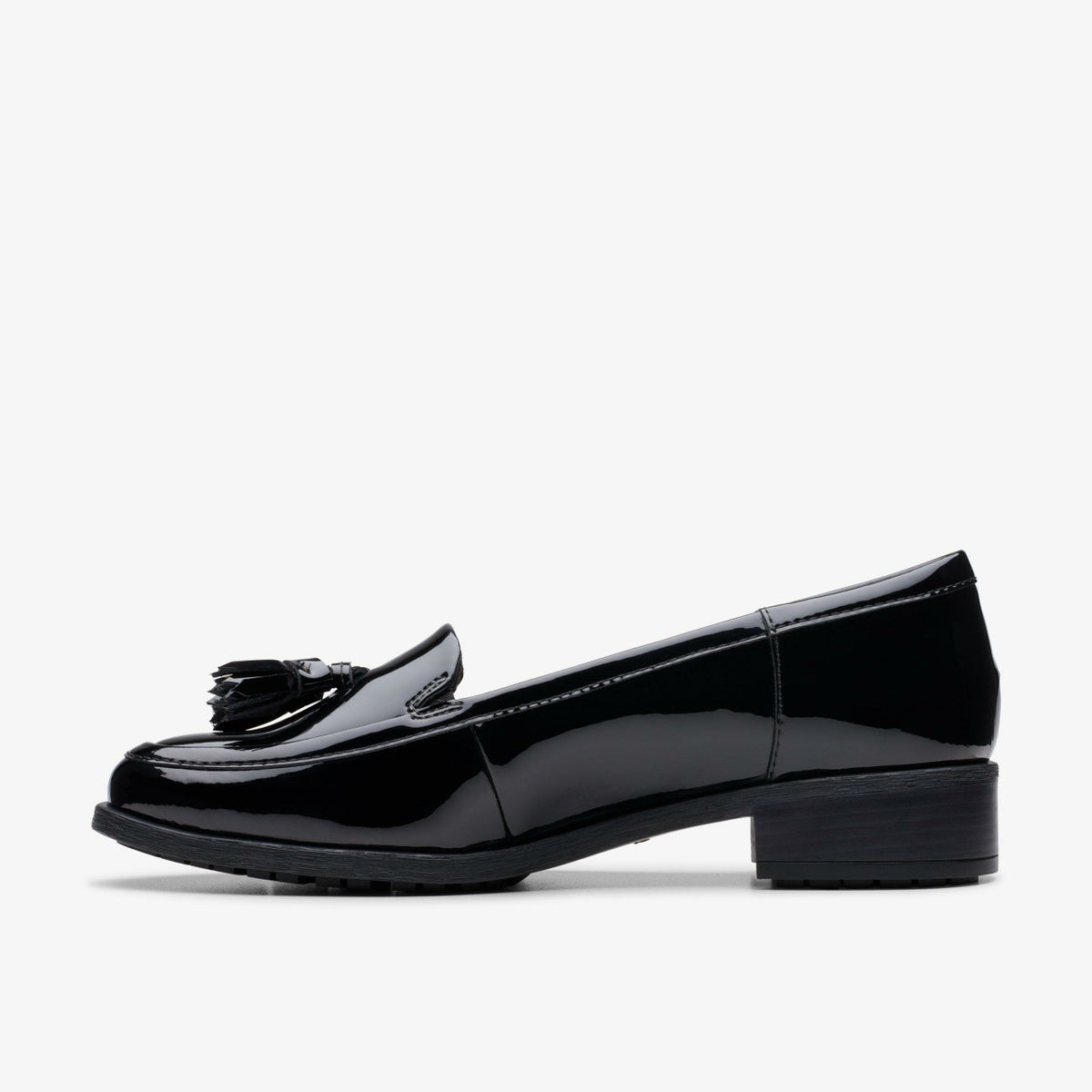 Clarks Women Havisham Edge Loafer Black Patent