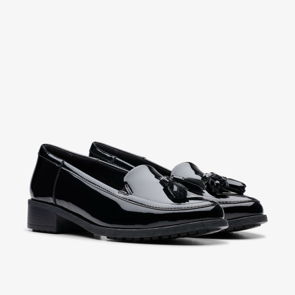 Clarks Women Havisham Edge Loafer Black Patent
