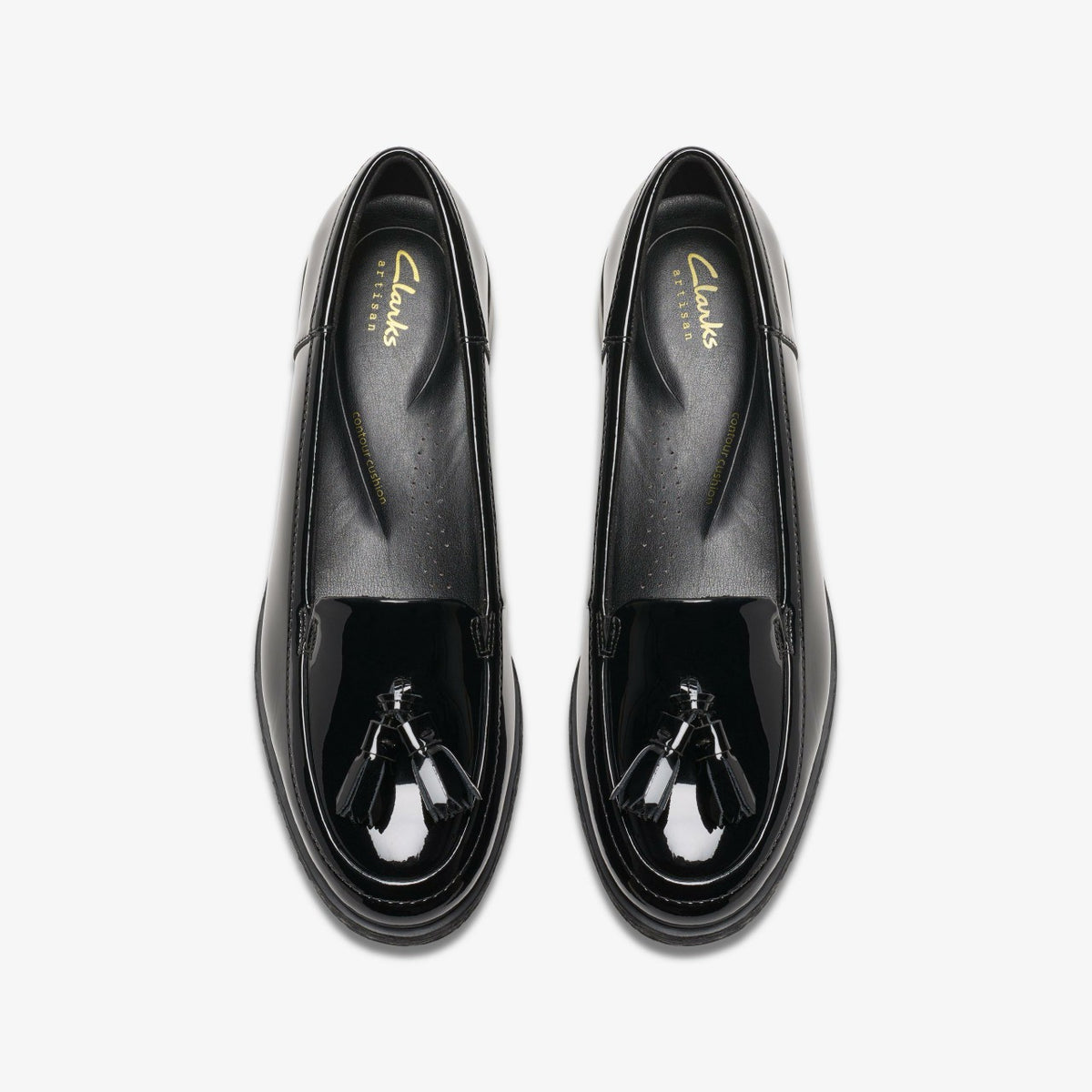 Clarks Women Havisham Edge Loafer Black Patent