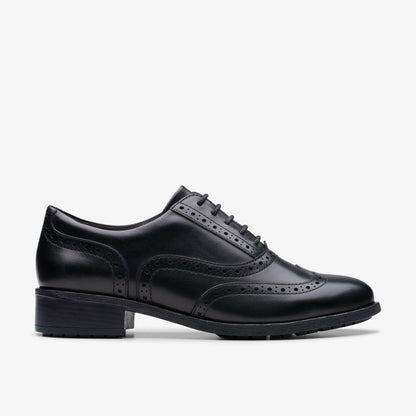 Clarks Women Havisham Oak Black Leather