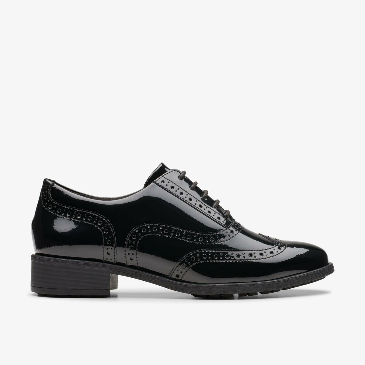 Clarks Women Havisham Oak Black Patent