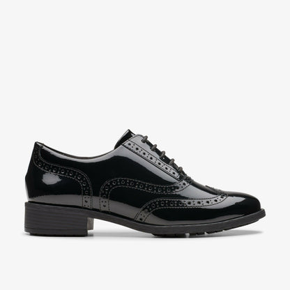 Clarks Women Havisham Oak Black Patent