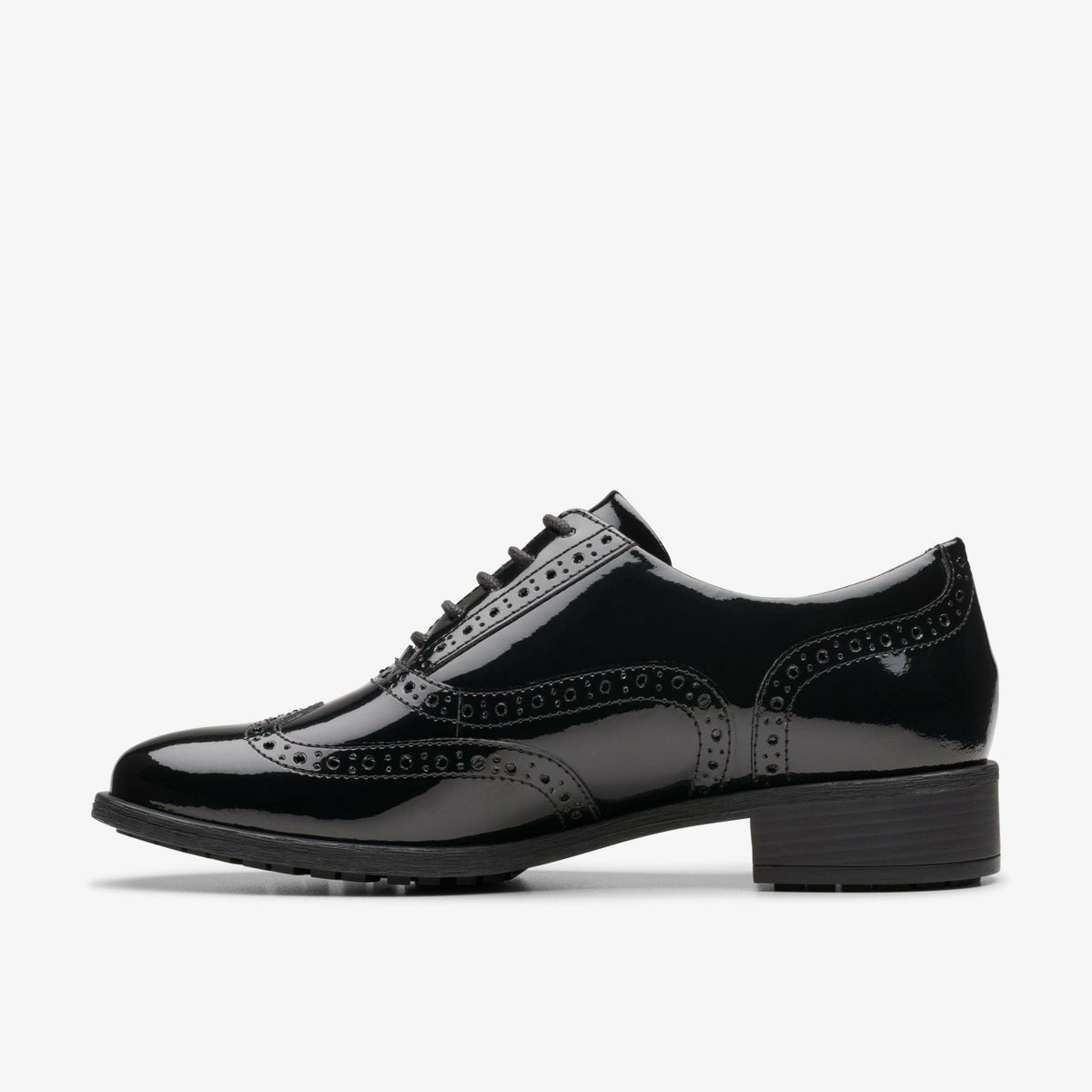 Clarks Women Havisham Oak Black Patent