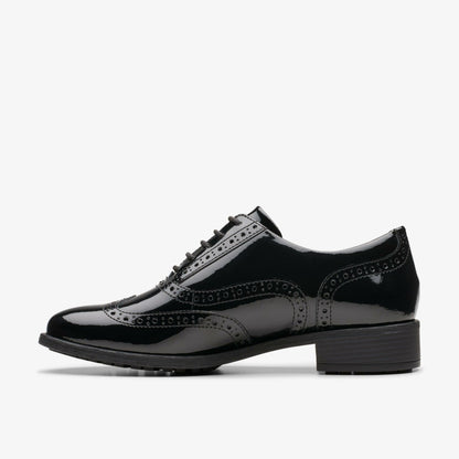 Clarks Women Havisham Oak Black Patent