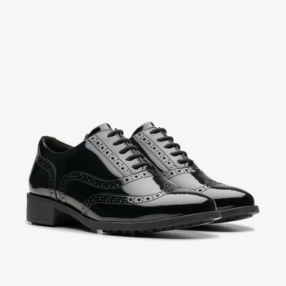 Clarks Women Havisham Oak Black Patent