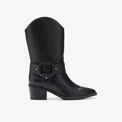 Clarks Women Morzine Rise Black Leather
