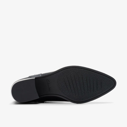 Clarks Women Morzine Rise Black Leather