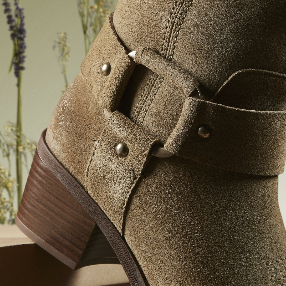 Clarks Women Morzine Rise Dark Sand Suede