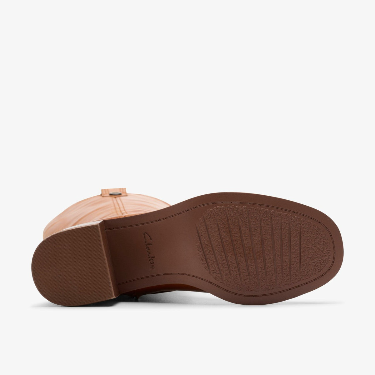 Clarks Women Chamberly Up Mid Tan Leather