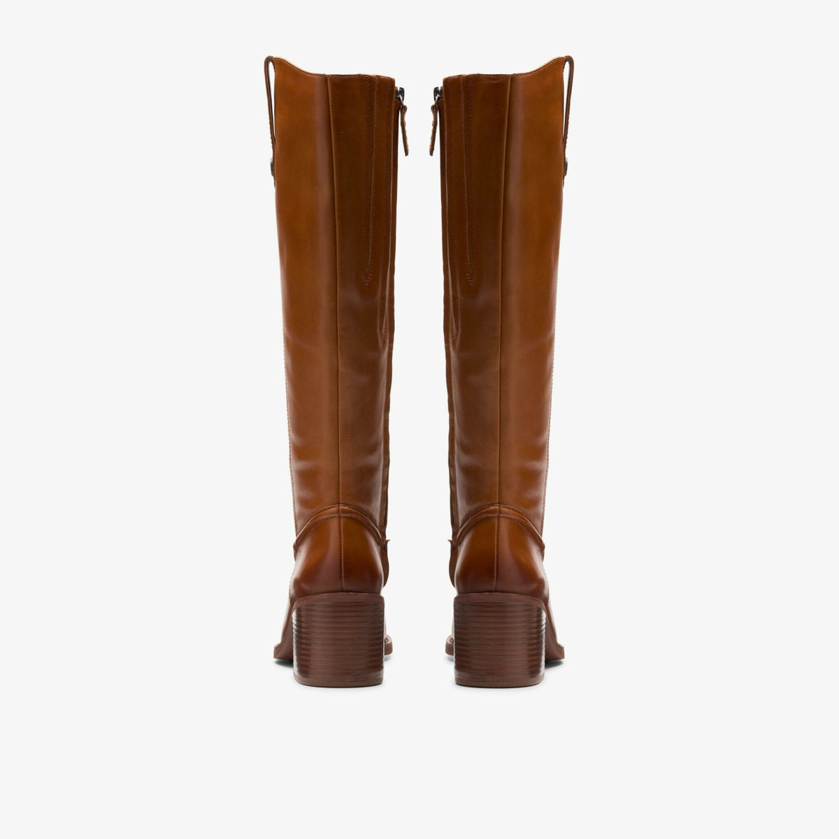 Clarks Women Chamberly Up Mid Tan Leather