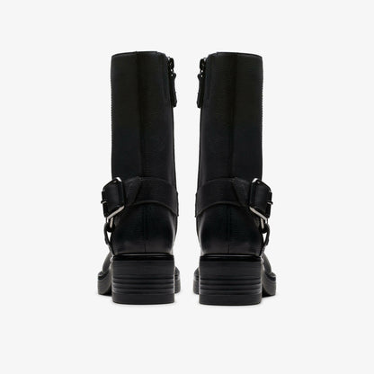 Clarks Women Rebelle Up Black Leather