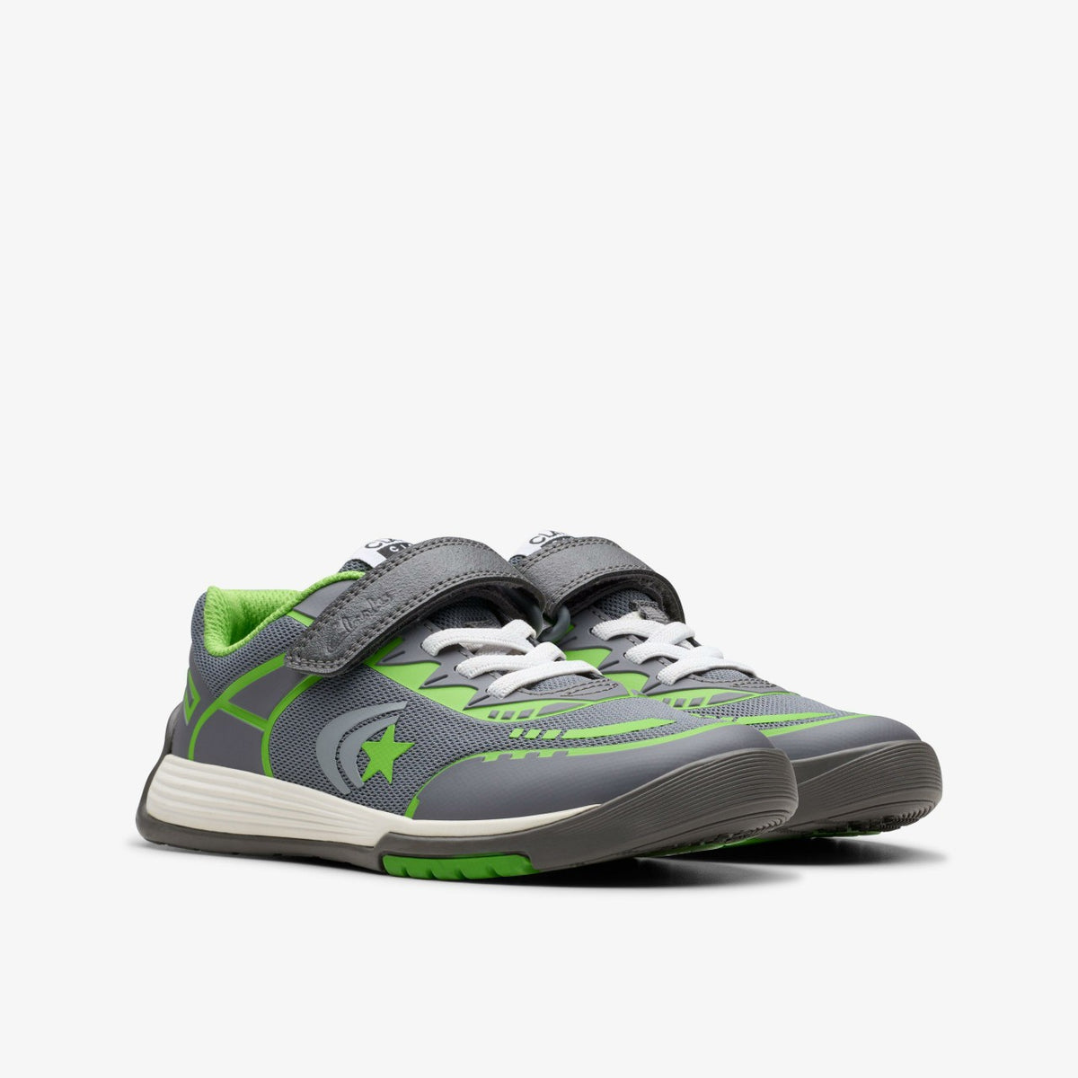 Clarks Kids Cica Star Flex Kid Grey/Green