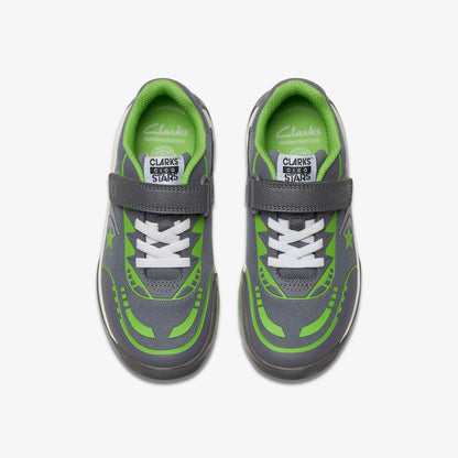 Clarks Kids Cica Star Flex Kid Grey/Green