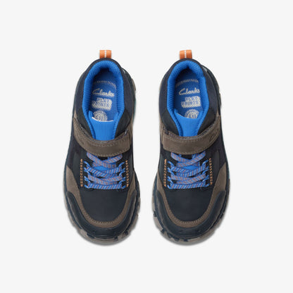 Clarks Kids Steggy 2 Glow Kid Navy Combination