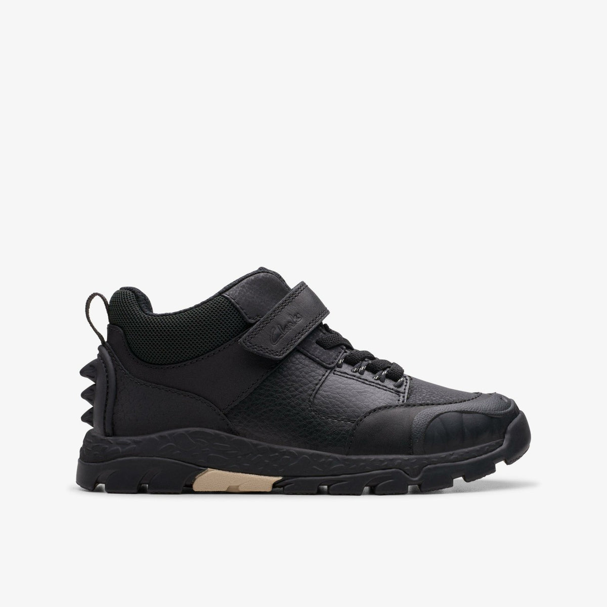 Clarks Kids Steggy 2 Glow Kid Black Leather
