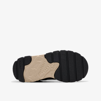 Clarks Kids Steggy 2 Glow Kid Black Leather