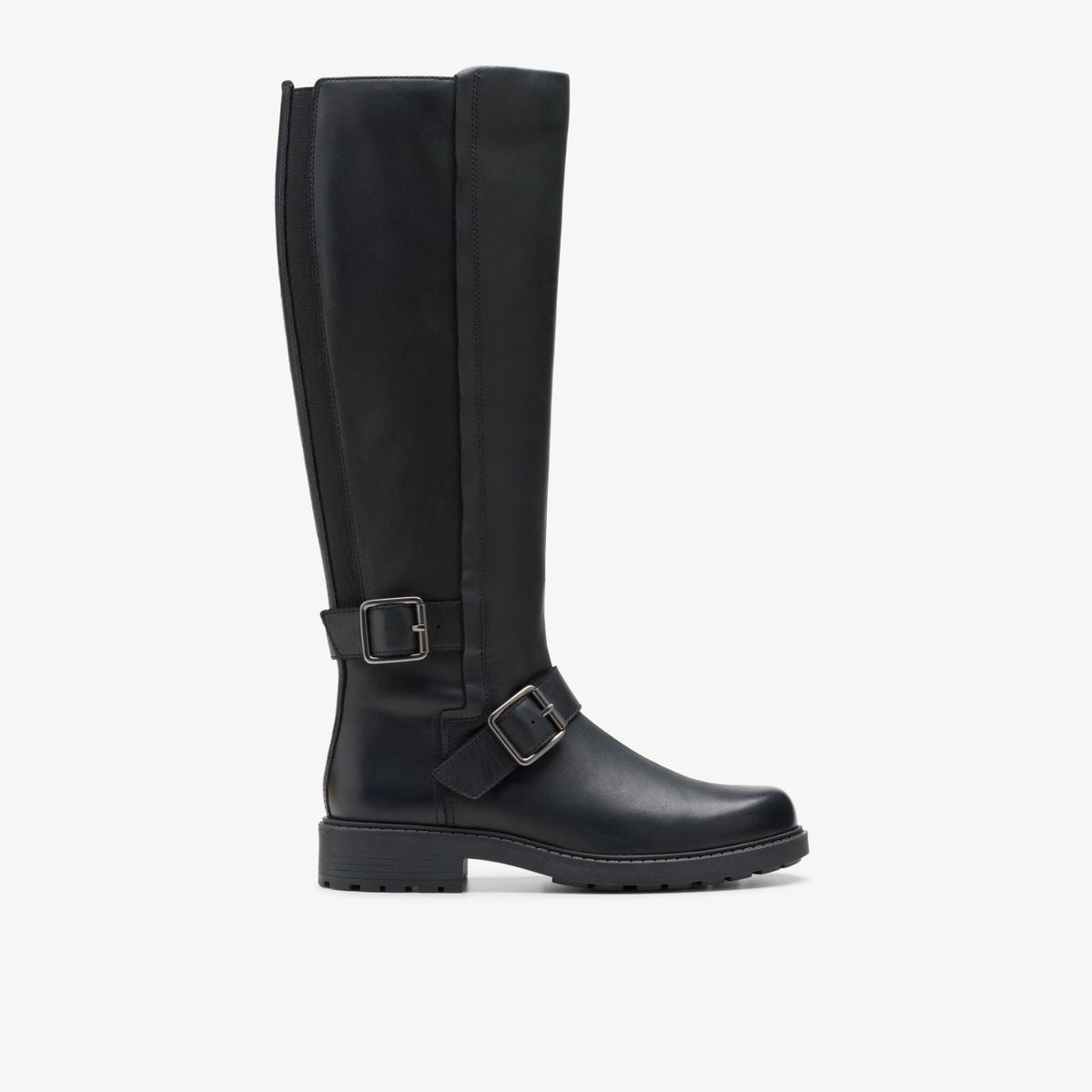 Clarks Women Orinoco2 Tall Black Leather