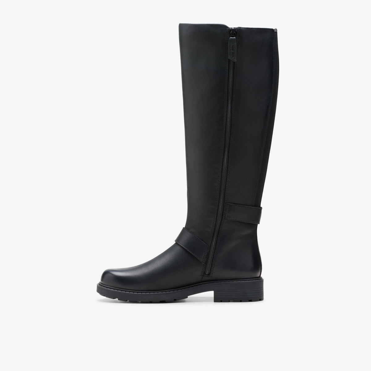 Clarks Women Orinoco2 Tall Black Leather